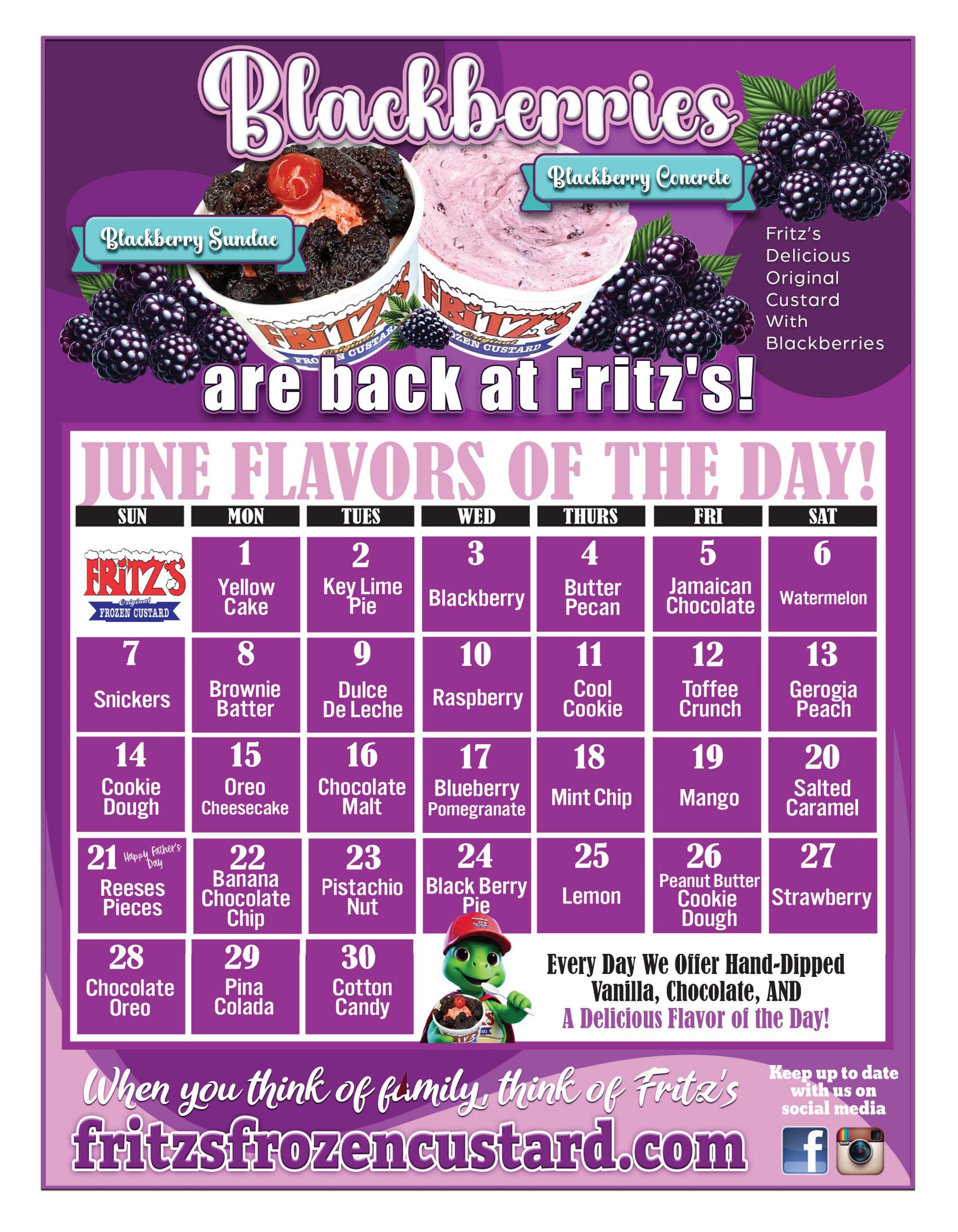 June Customer Window Calendar