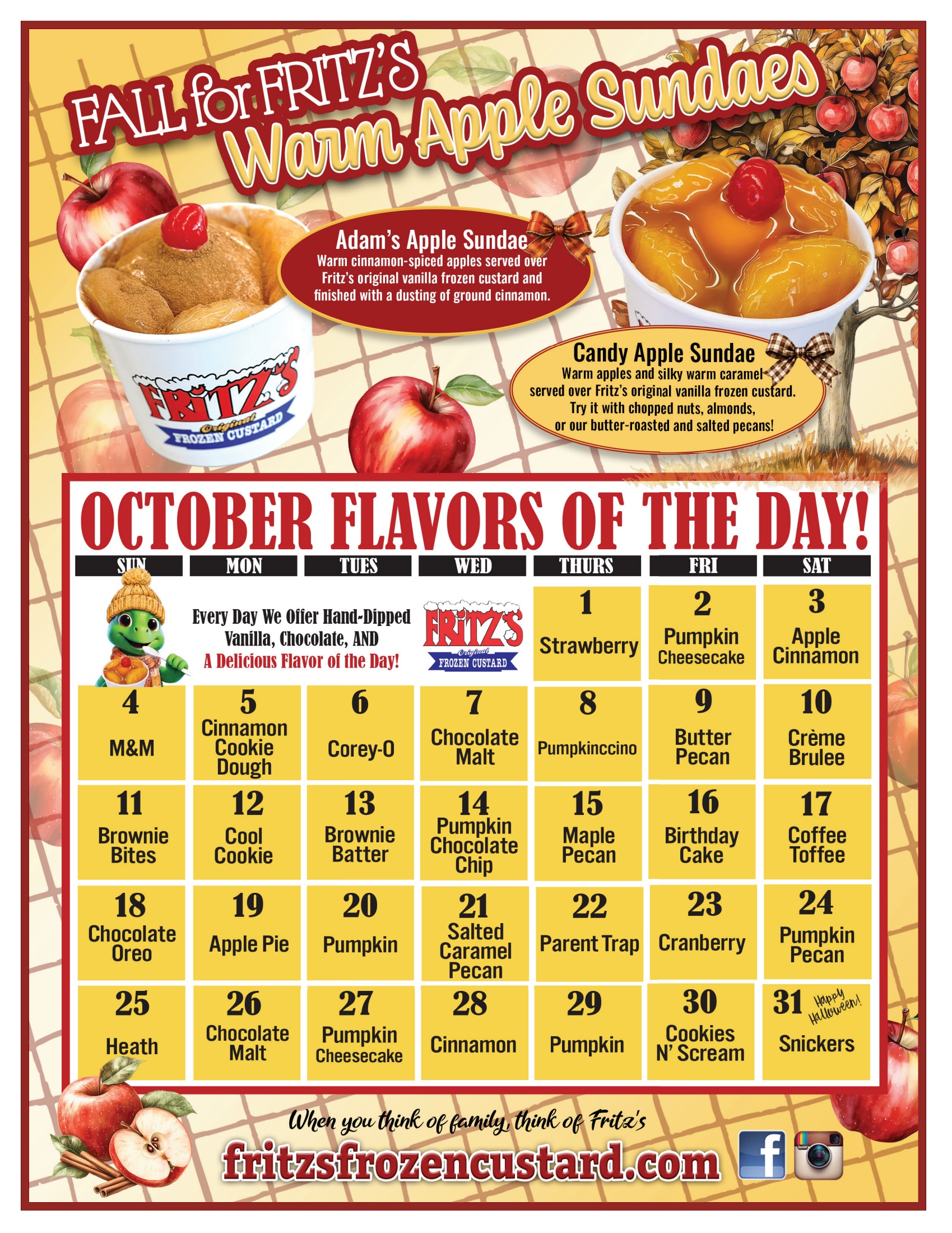 October Customer Calendar